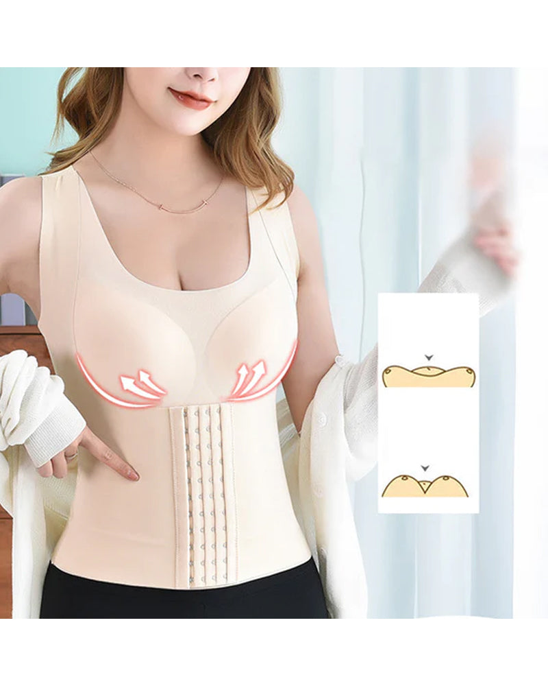 2-in-1 waist button bra