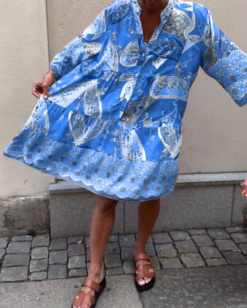 Bohemian Fashion Print Dress