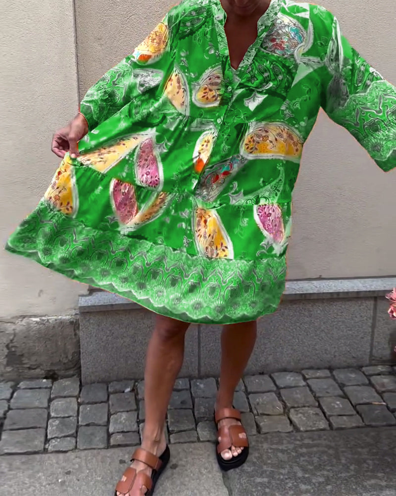 Bohemian Fashion Print Dress