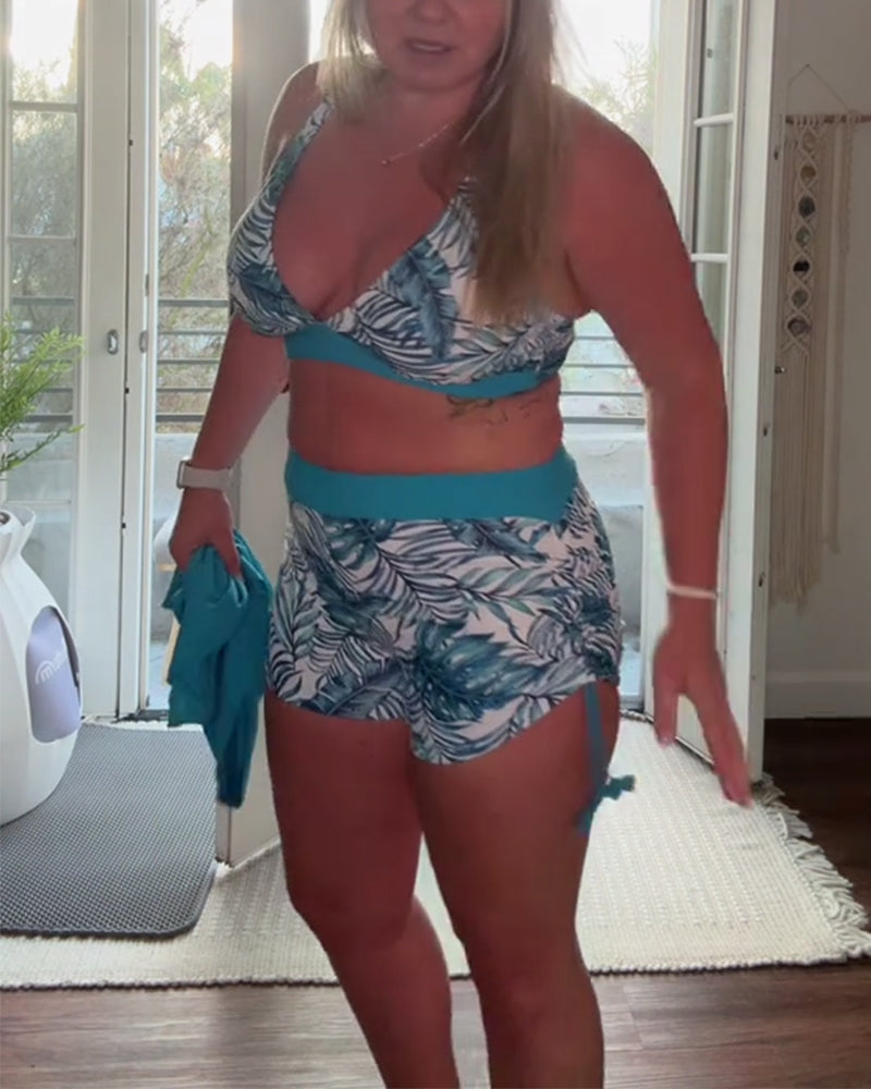 Fashionable And Versatile Leisure Two-Piece Bikini