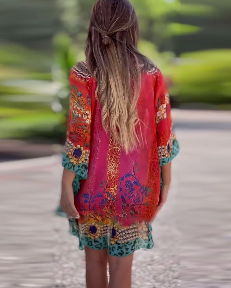 Ethnic Print Blouse