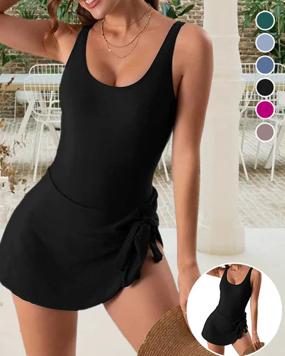 Tummy control slim fit one piece swimsuit for women