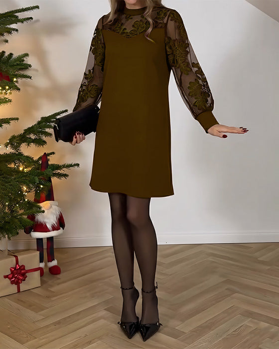 Mesh Stitching Fashion Dress