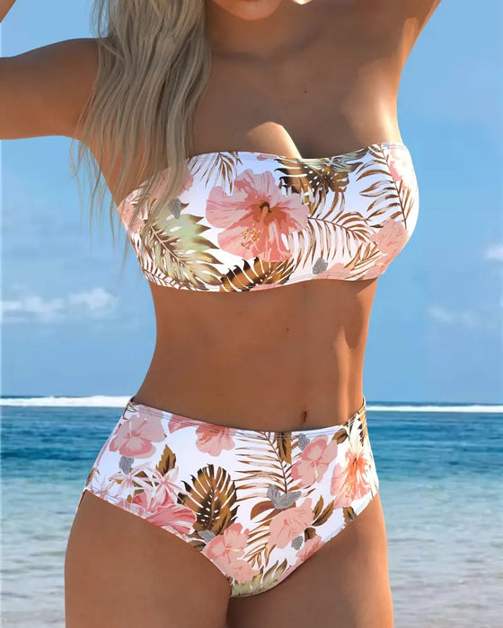 Bandeau Printed Bikini