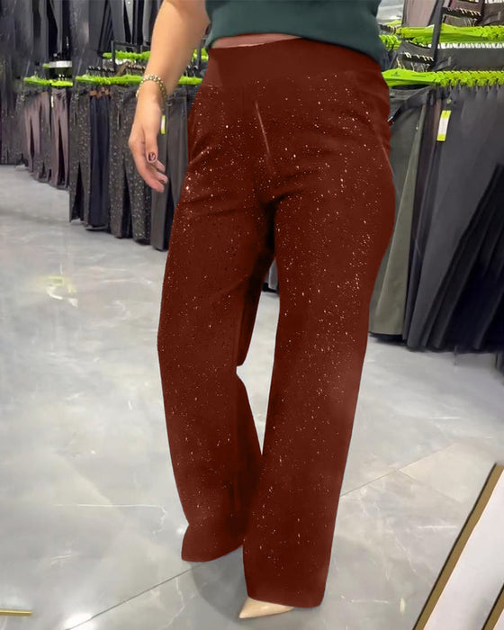 Fashionable And Casual Wide-Leg Pants