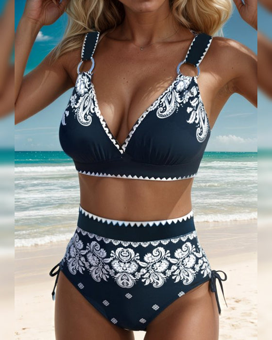 Printed Retro Bikini