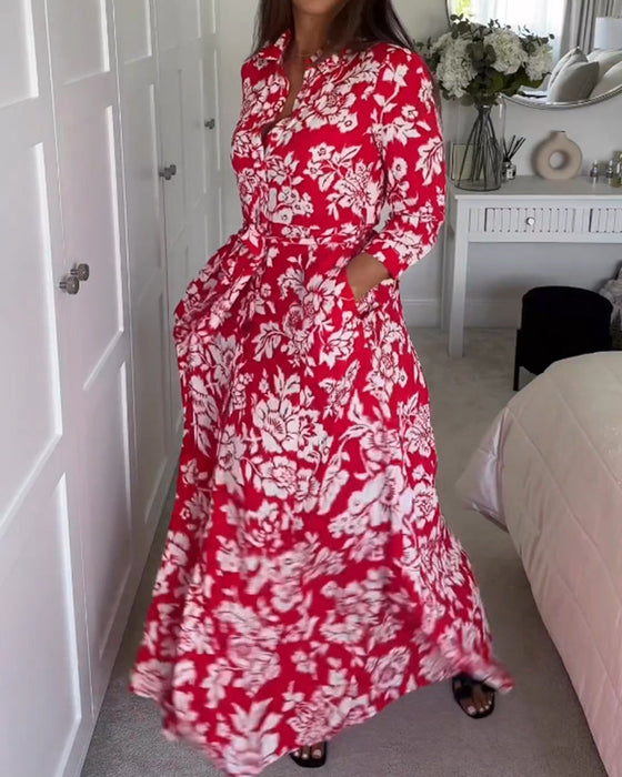 Floral Print Maxi Dress