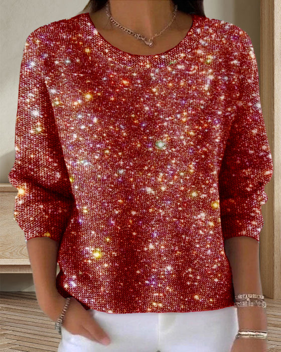 Casual Crew Neck Sweatshirt