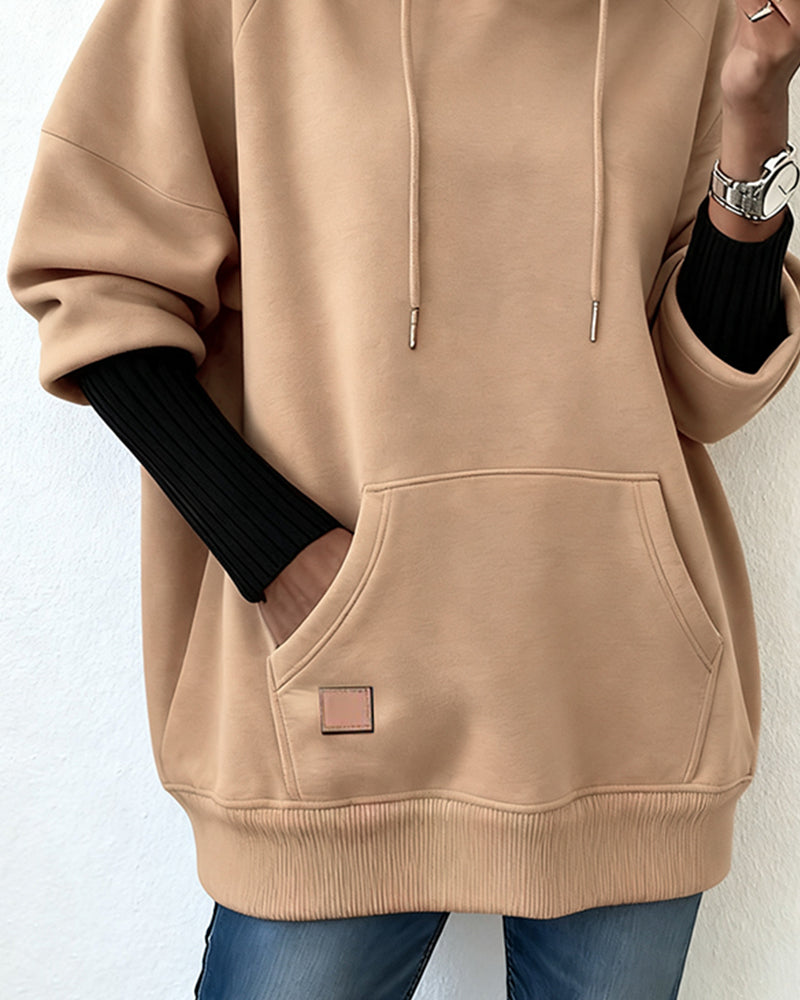 Loose Casual Hooded Sweatshirt