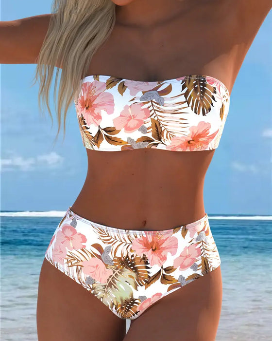 Bandeau Printed Bikini