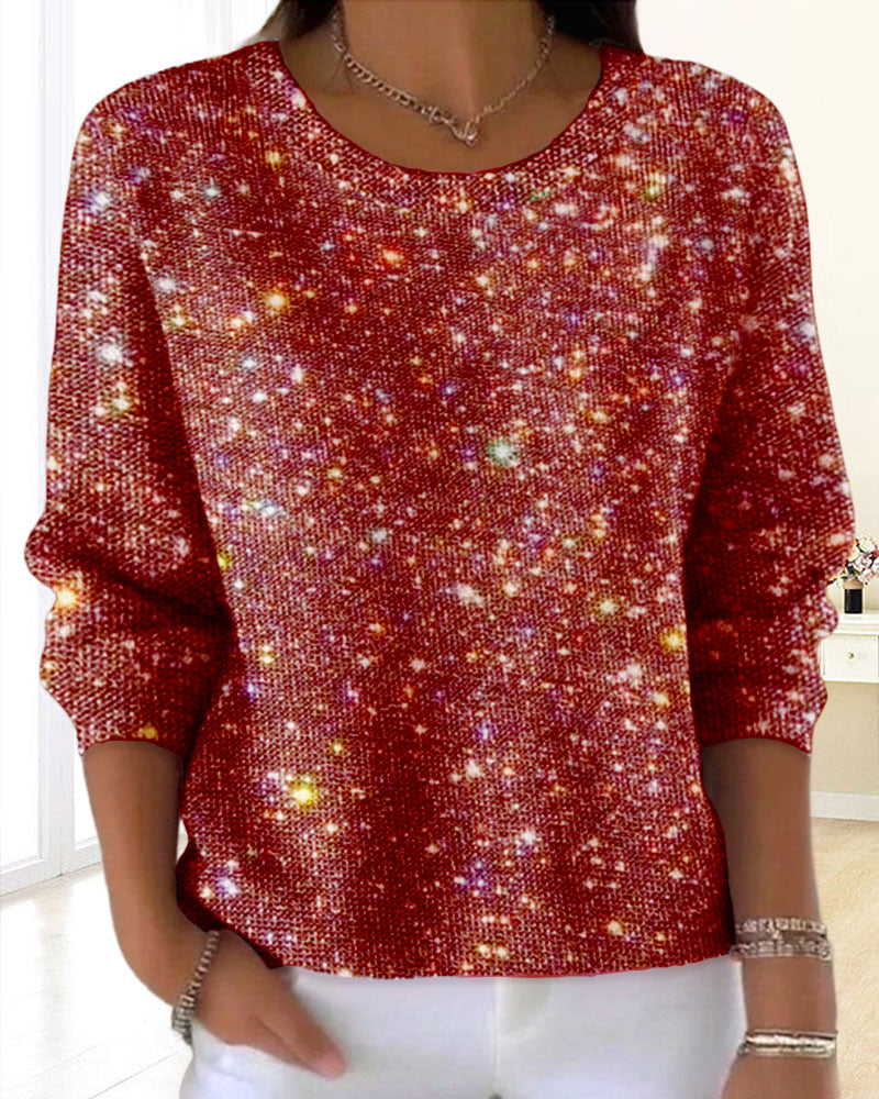 Casual Crew Neck Sweatshirt