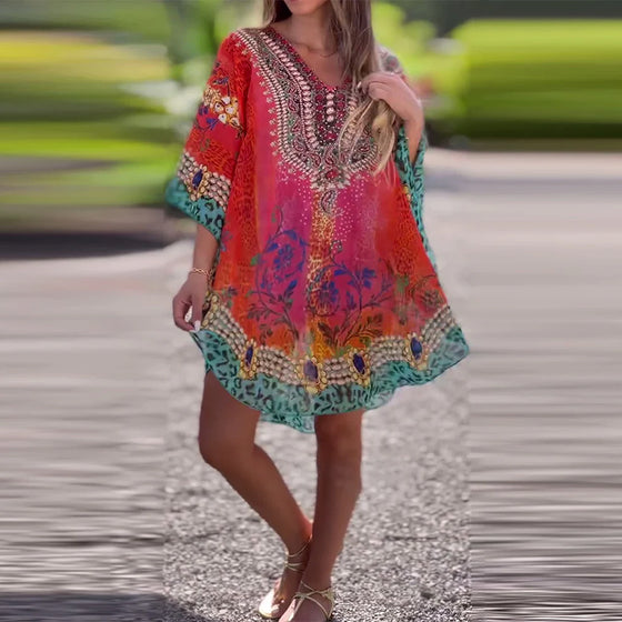Ethnic Print Blouse