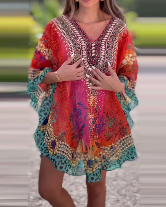 Ethnic Print Blouse