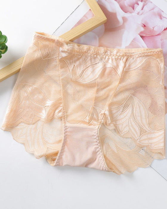 Solid color sexy lace panties