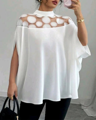 Off-The-Shoulder Bat Sleeve Elegant Blouse