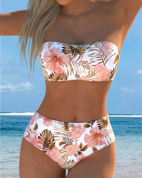 Bandeau Printed Bikini