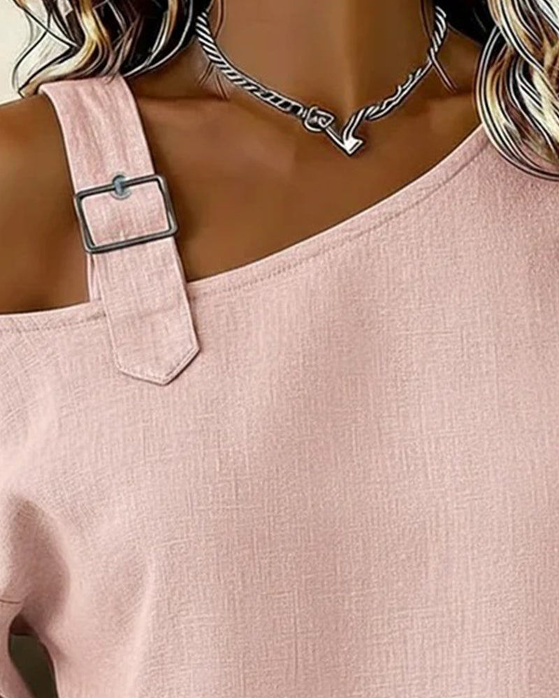 Off-The-Shoulder Sexy Long-Sleeved Top